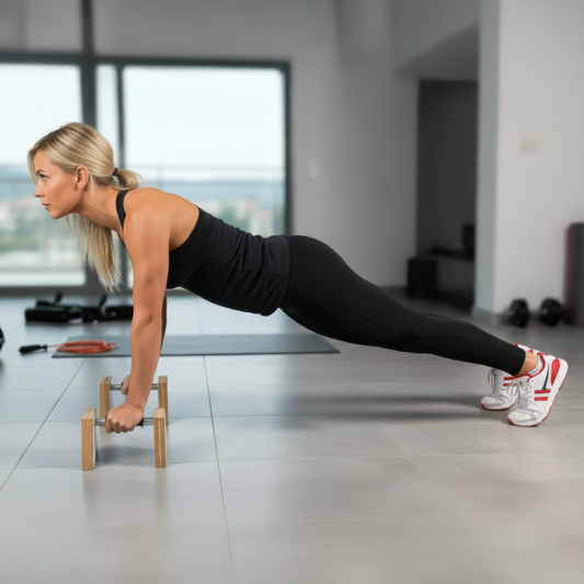 PS SPOR Ahşap Şınav Barı, Amut Barı, Paralel Bar (BEYAZ)