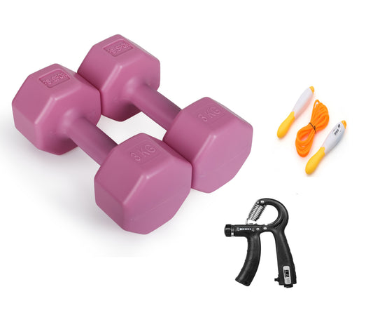 PSSPOR 2 X 3 PEMBE RENK DAMBIL SET + AYARLANABİLİR EL YAYI VE ATLAMA İPİ