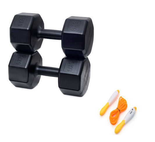 PSSPOR 2 X 6 DAMBIL SET + AYARLANABİLİR ATLAMA İPİ