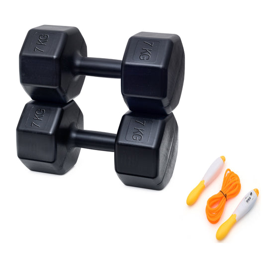 PSSPOR 2 X 7 DAMBIL SET + AYARLANABİLİR ATLAMA İPİ