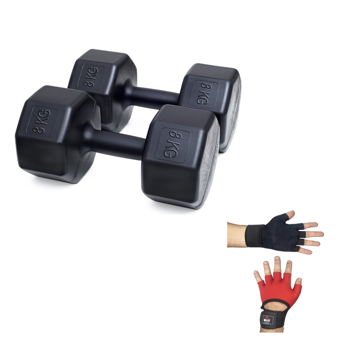PS SPOR 8 KG DAMBIL X 2 ADET + BODY ELDİVENİ