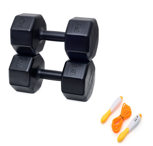 PSSPOR 2 X 8 DAMBIL SET + AYARLANABİLİR ATLAMA İPİ