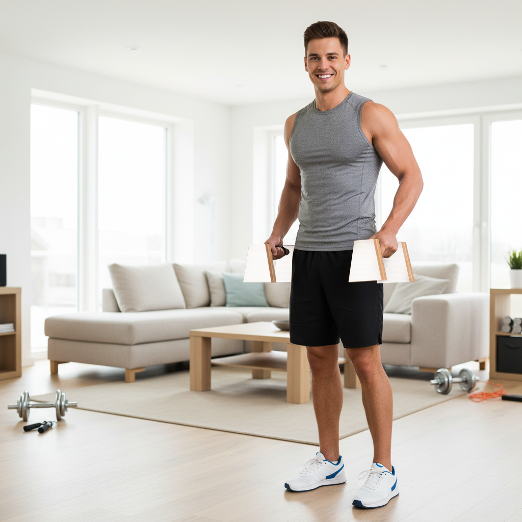 PS SPOR Ahşap Şınav Barı, Amut Barı, Paralel Bar (BEYAZ)